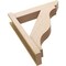 Ekena Millwork 6-in W x 26-in D x 30-in H Funston Slat Rough Cedar Woodgrain TimberThane Outlooker, Primed Tan OUTUR060X26X30FST24RCPR - alternate 3